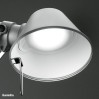 A005600+A008600, Lámpara Sobremesa Tolomeo Mini LED Aluminio Artemide