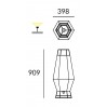lampara de pie legato 39 cobre gris leds-c4, 25-5931-05-34