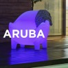 Sillón iluminado Aruba Batería+Solar RGB, New Garden