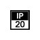 Grado de proteccion IP20